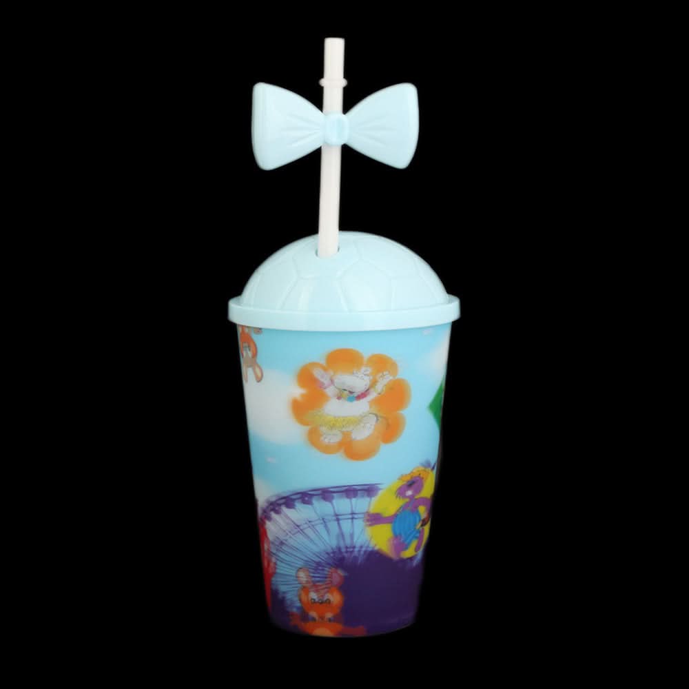 Fancy Straw Glass - Sky Blue, Home & Lifestyle, Glassware & Drinkware, Chase Value, Chase Value