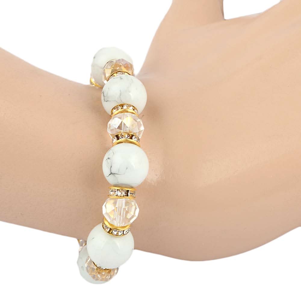 Women's Stone Bracelet - White - test-store-for-chase-value