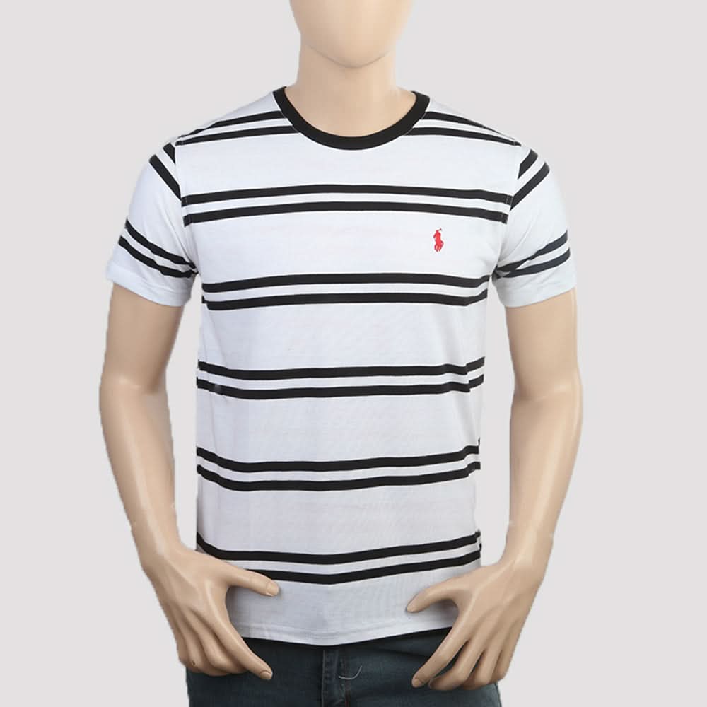 Men's Round Neck T-Shirt - White, Men, T-Shirts And Polos, Chase Value, Chase Value