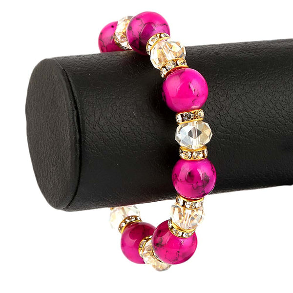Women's Stone Bracelet - Purple - test-store-for-chase-value