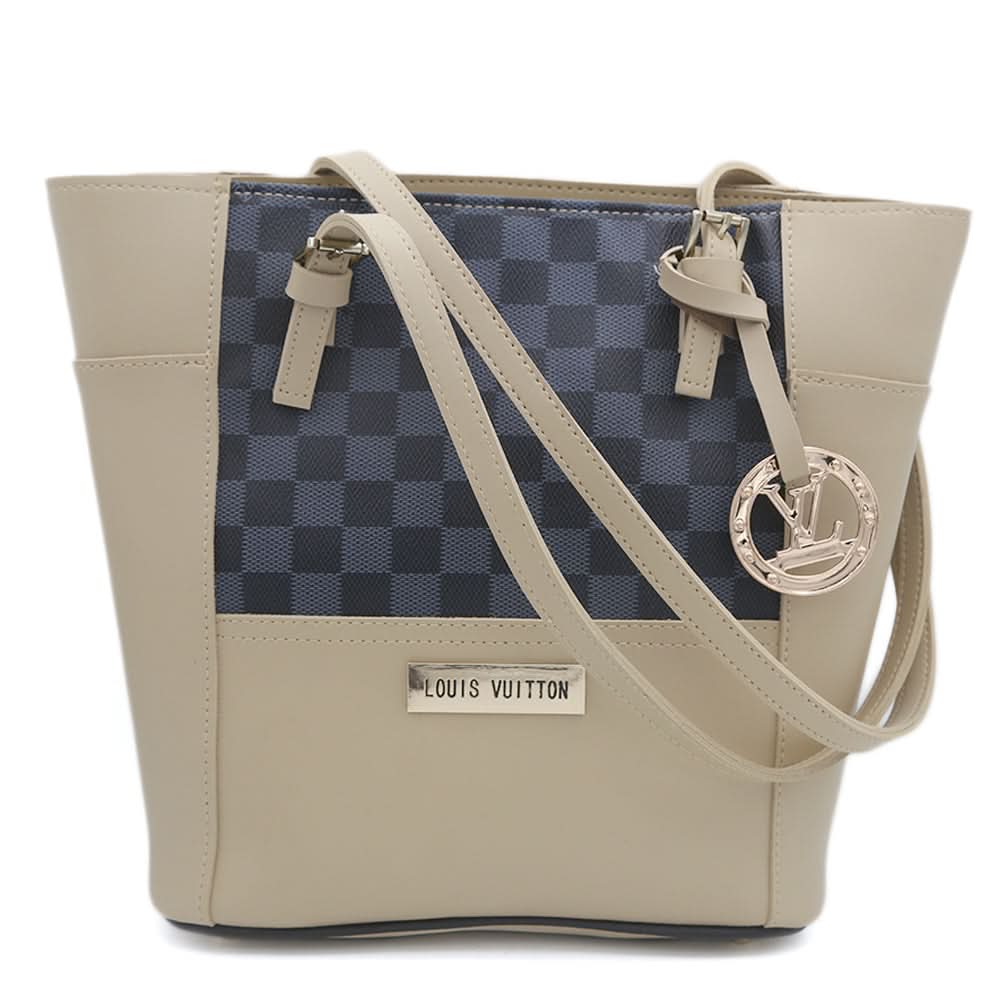 Women's Handbag H-81 - Beige & Navy Blue, Women, Bags, Chase Value, Chase Value