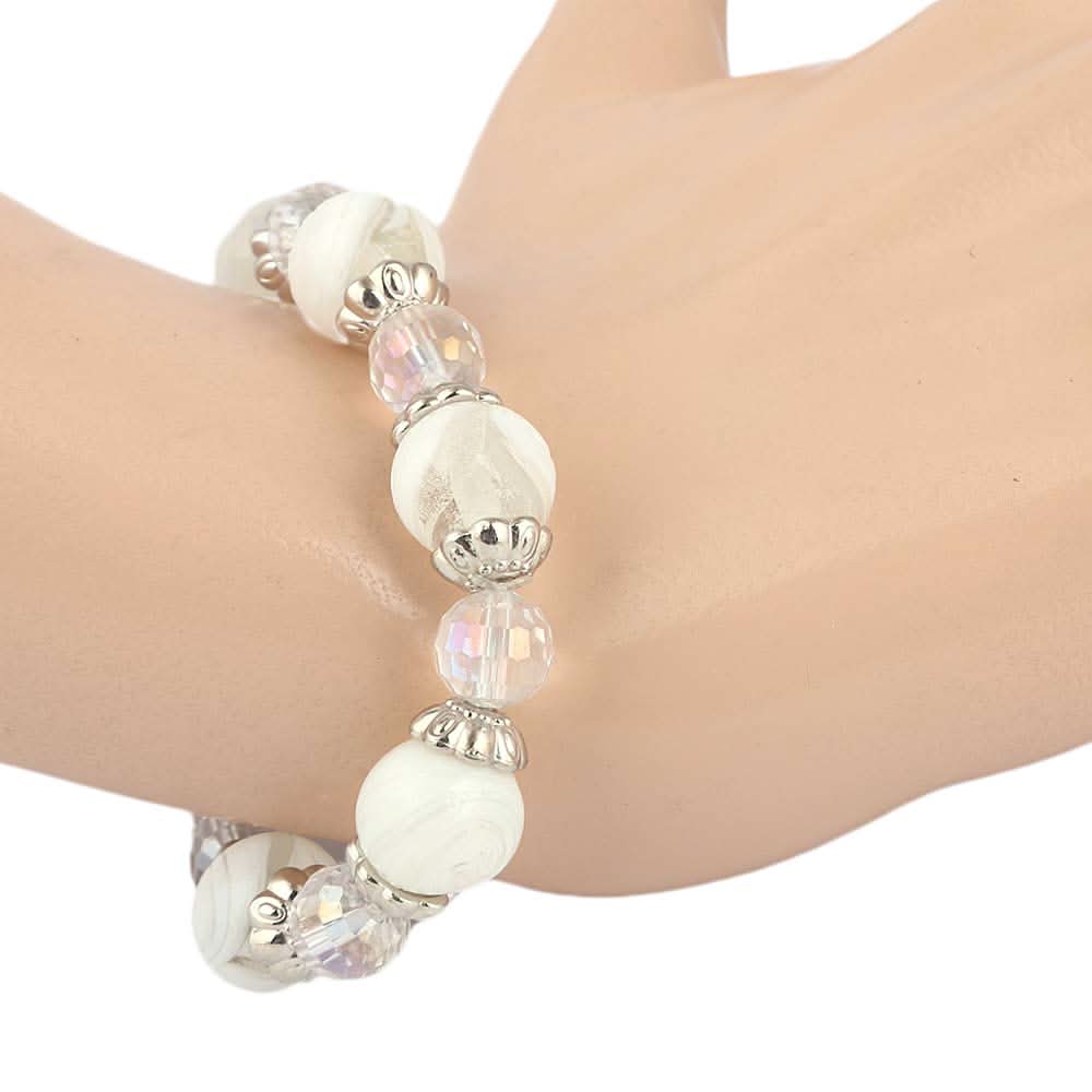 Women's Stone Bracelet - White - test-store-for-chase-value