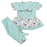 Newborn Girls Half Sleeves Suit - Cyan, Kids, Newborn Girls Sets And Suits, Chase Value, Chase Value