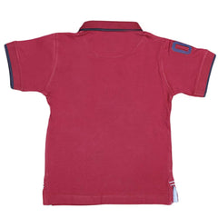 Boys Eminent Half Sleeves T-Shirt - Maroon, Kids, Boys T-Shirts, Chase Value, Chase Value