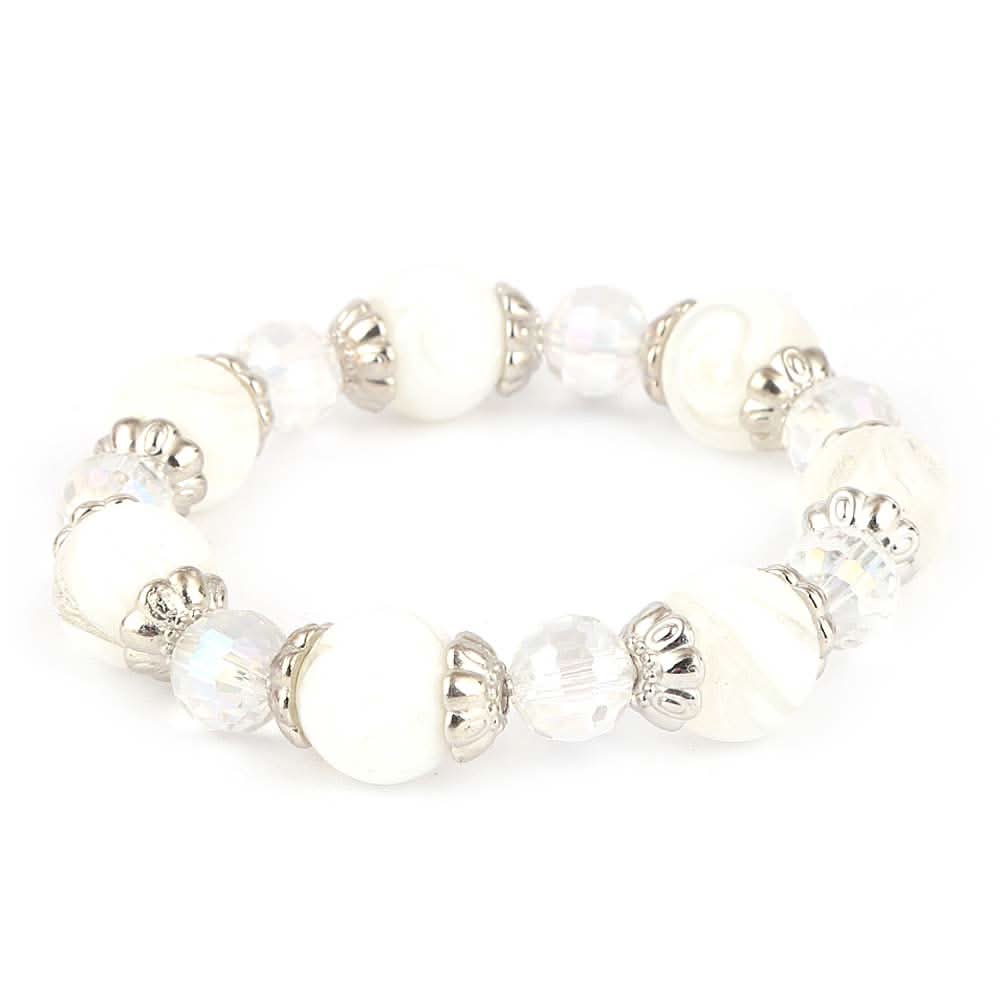 Women's Stone Bracelet - White - test-store-for-chase-value