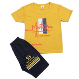 Boys Short Suit - Mustard, Kids, Boys Sets And Suits, Chase Value, Chase Value