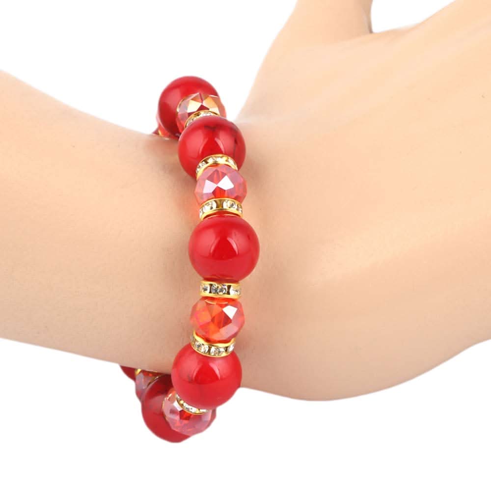 Women's Stone Bracelet - Red - test-store-for-chase-value