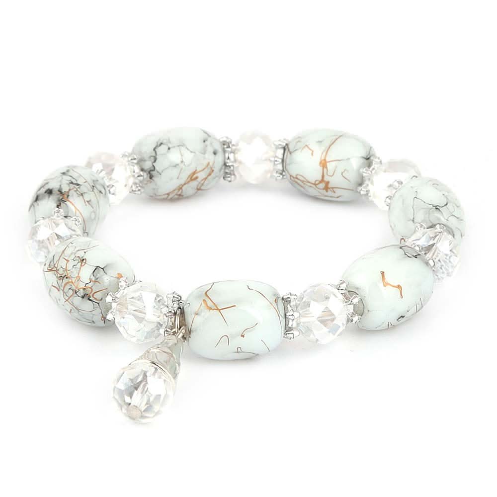 Women's Stone Bracelet - White - test-store-for-chase-value