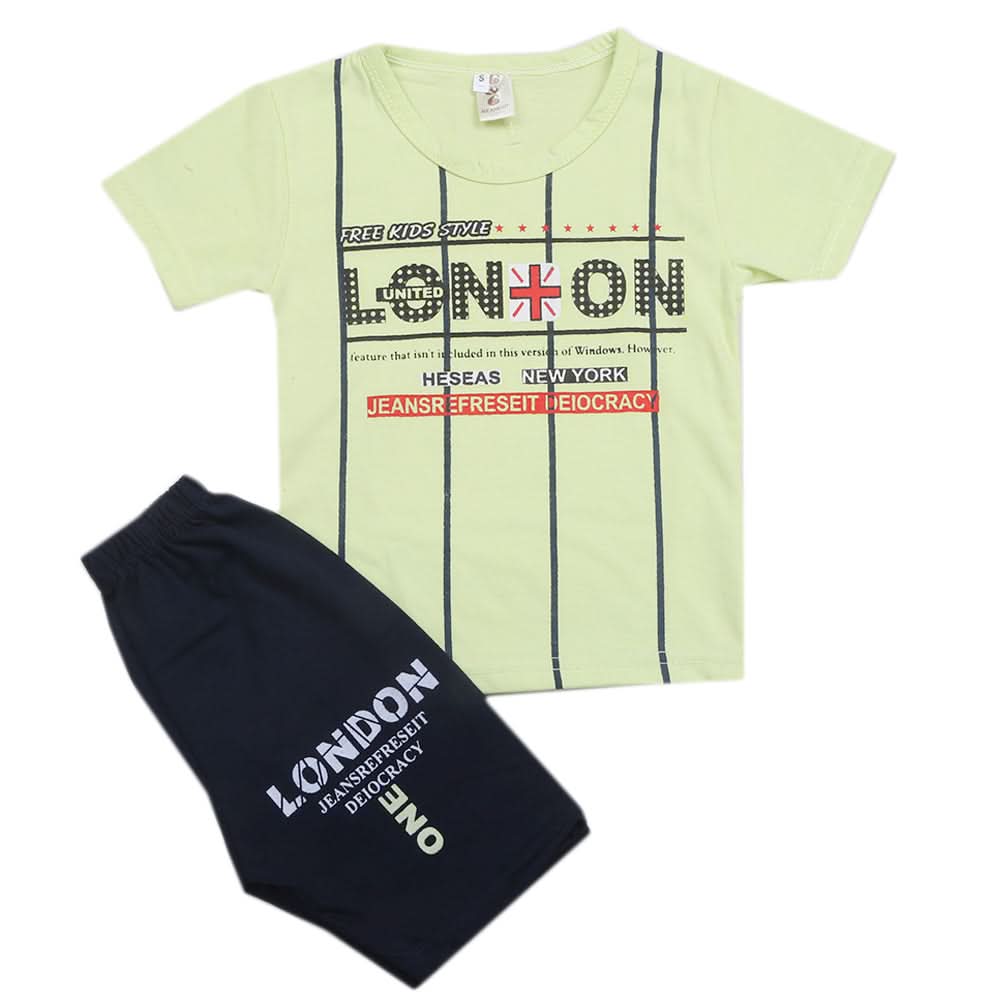 Boys Short Suit - Green, Kids, Boys Sets And Suits, Chase Value, Chase Value