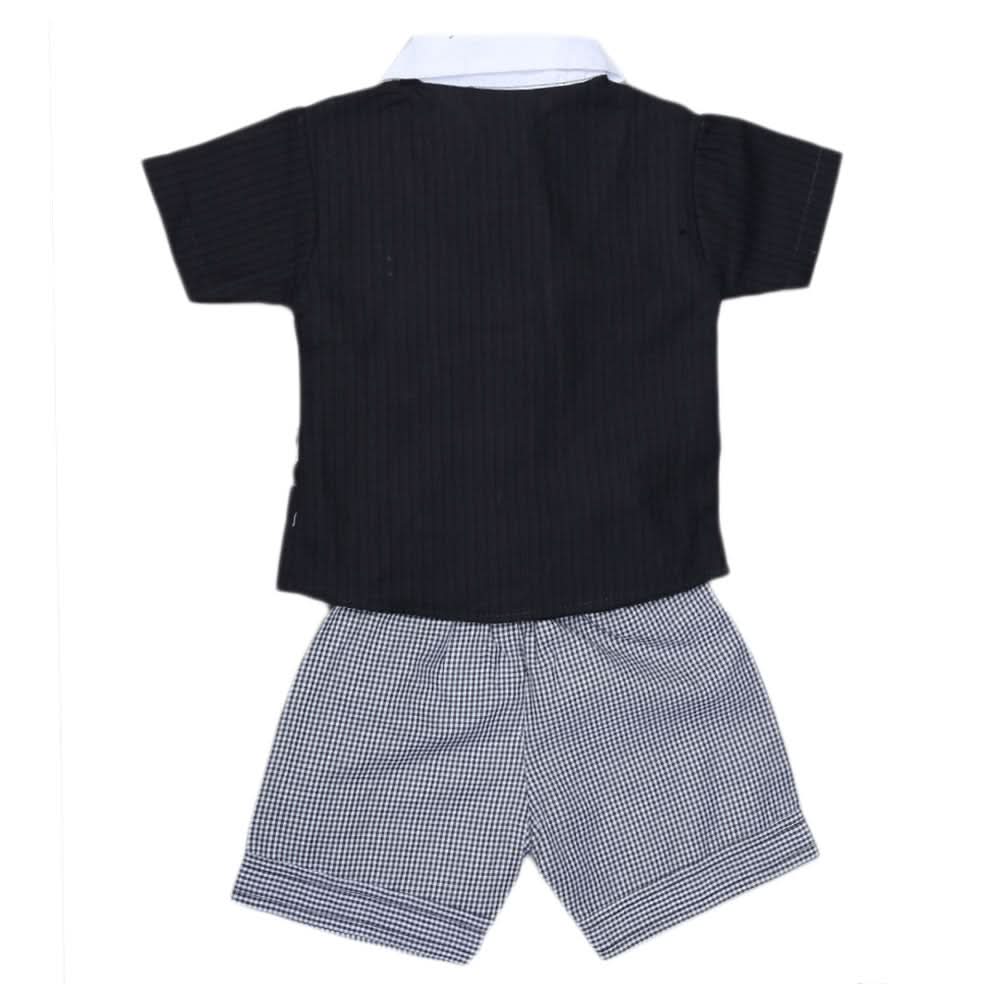 Newborn Boys Suits 2Pcs 42005 - BLACK, Kids, NB Boys Sets And Suits, Chase Value, Chase Value