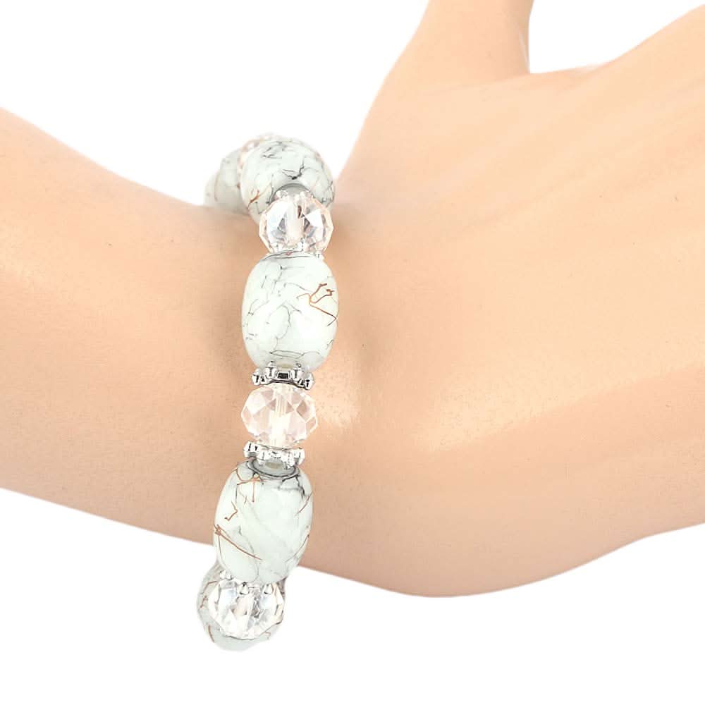 Women's Stone Bracelet - White - test-store-for-chase-value