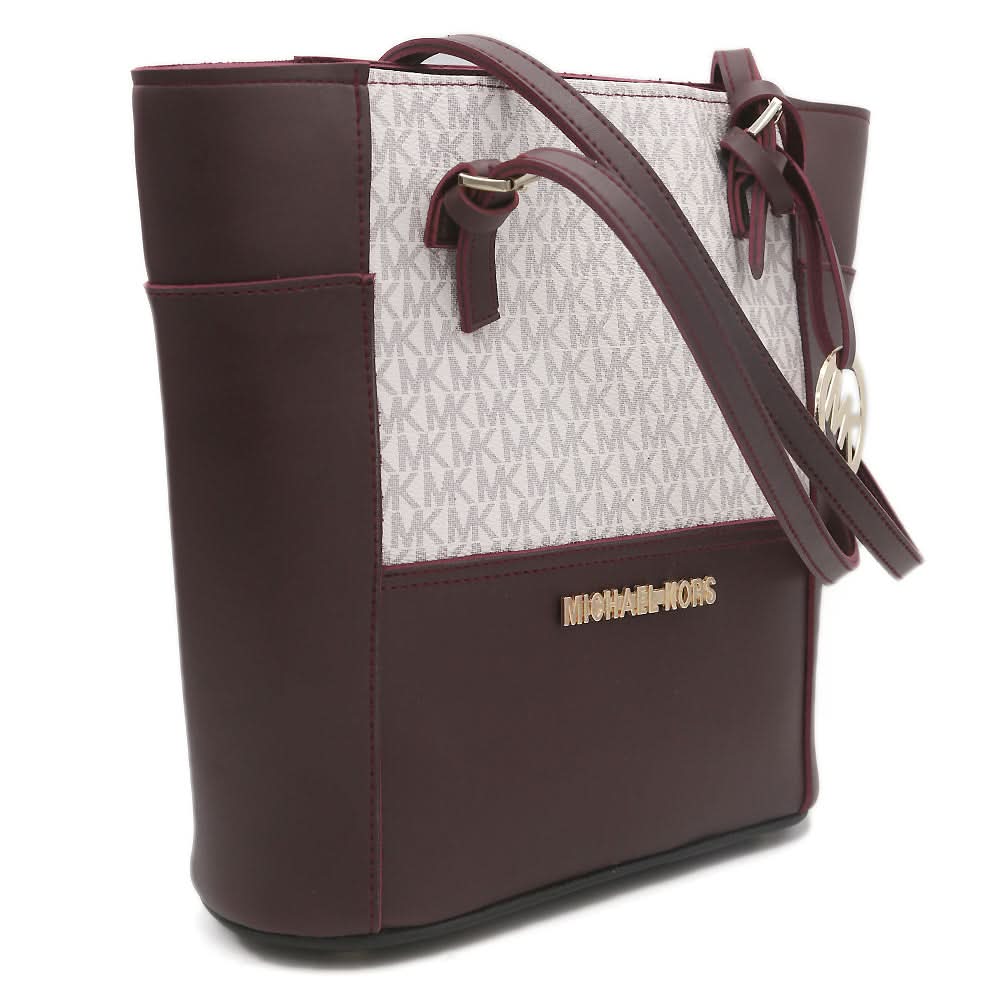 Women's Handbag H-81 - Maroon & Fawn, Women, Bags, Chase Value, Chase Value