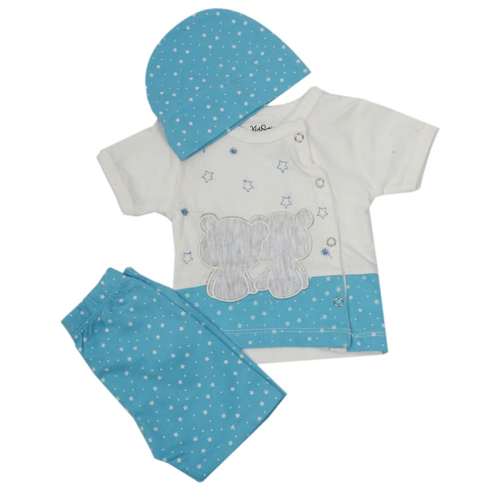Newborn Boys Half Sleeves Suit - Blue, Kids, Newborn Boys Sets And Suits, Chase Value, Chase Value