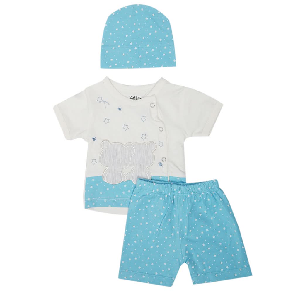 Newborn Boys Half Sleeves Suit - Blue, Kids, Newborn Boys Sets And Suits, Chase Value, Chase Value