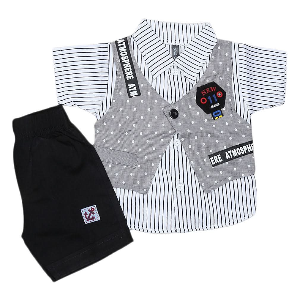 Newborn Boys Suits 2Pcs 42001 - Grey, Kids, NB Boys Sets And Suits, Chase Value, Chase Value