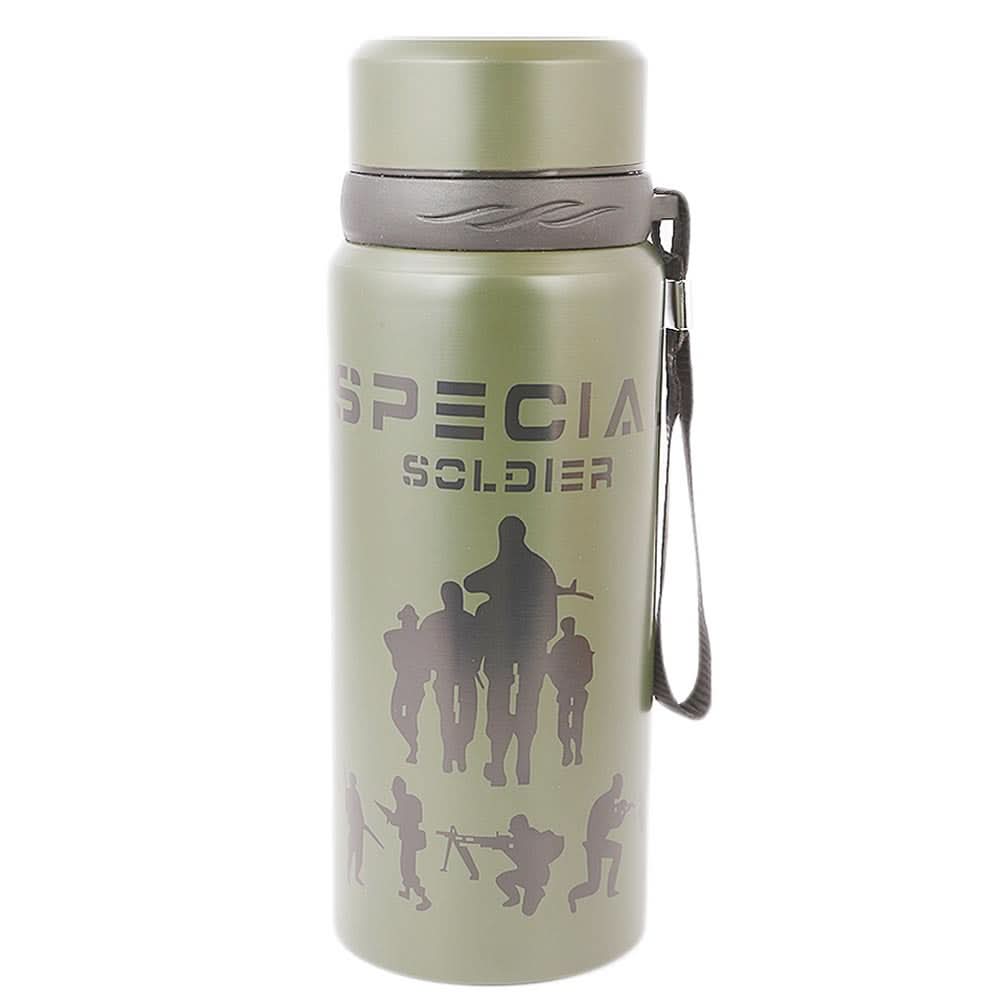 Flask Bottle 600 ML - Green, Home & Lifestyle, Glassware & Drinkware, Chase Value, Chase Value