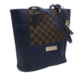Women's Handbag H-81 -Navy Blue & Brown, Women, Bags, Chase Value, Chase Value