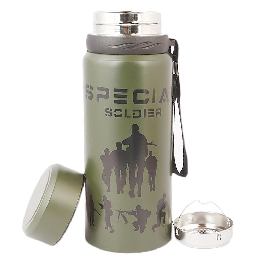 Flask Bottle 600 ML - Green, Home & Lifestyle, Glassware & Drinkware, Chase Value, Chase Value