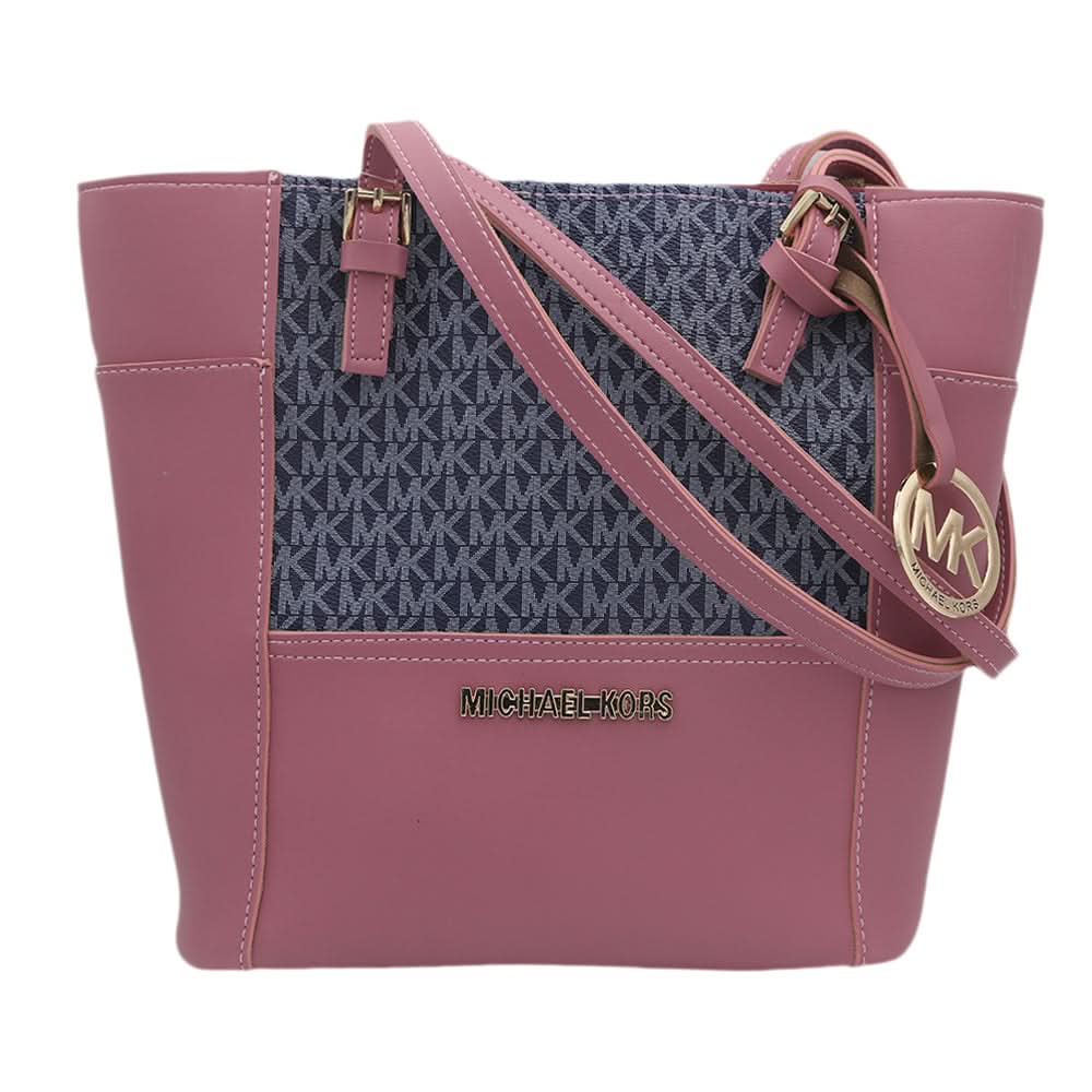 Women's Handbag H-81 - Pink & Navy Blue, Women, Bags, Chase Value, Chase Value