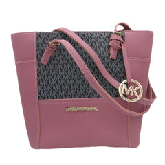 Women's Handbag H-81 - Pink & Black, Women, Bags, Chase Value, Chase Value