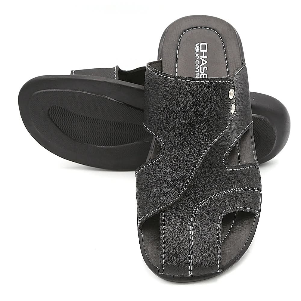 Men's Slipper (A-5) - Black, Men, Slippers, Chase Value, Chase Value