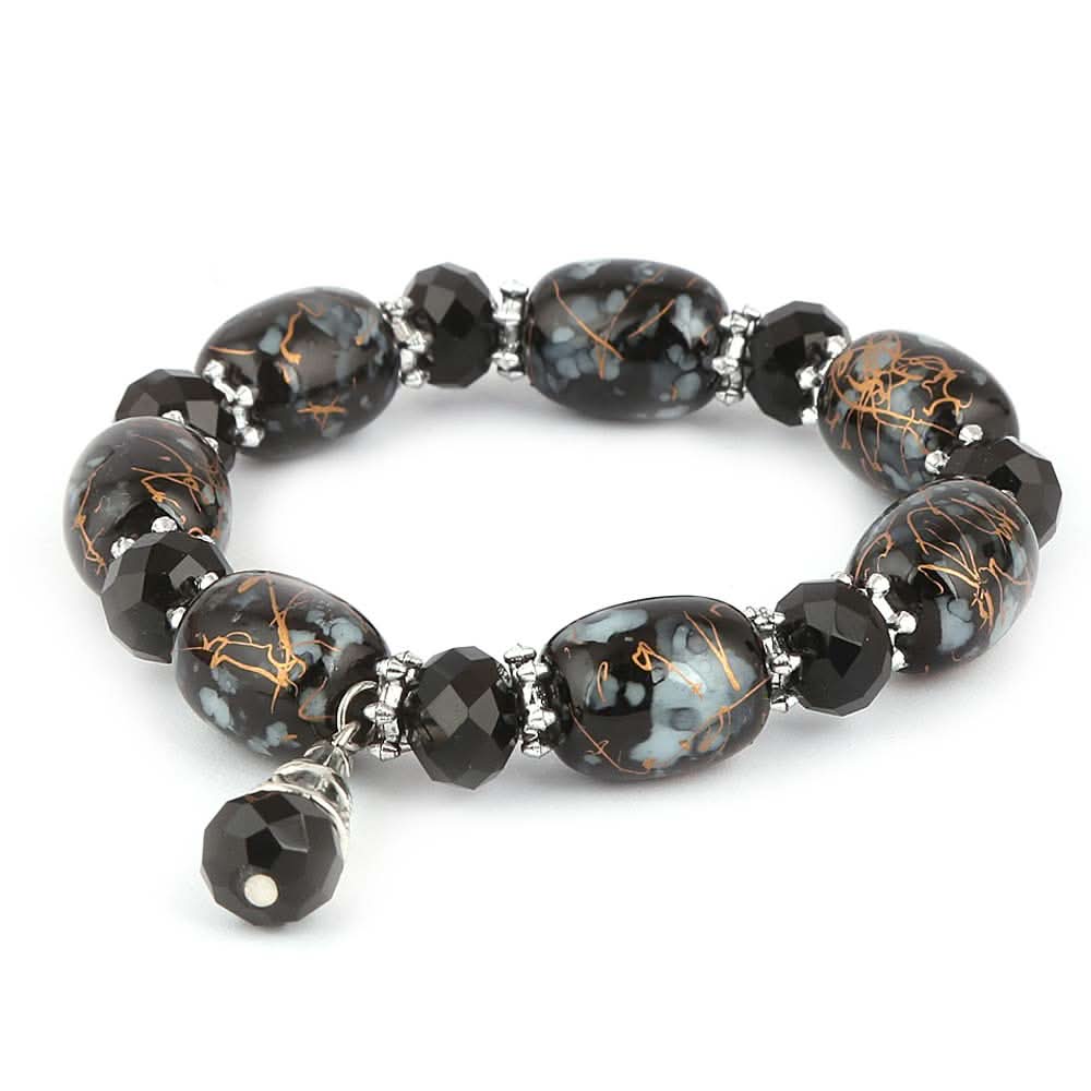 Women's Stone Bracelet - Black - test-store-for-chase-value