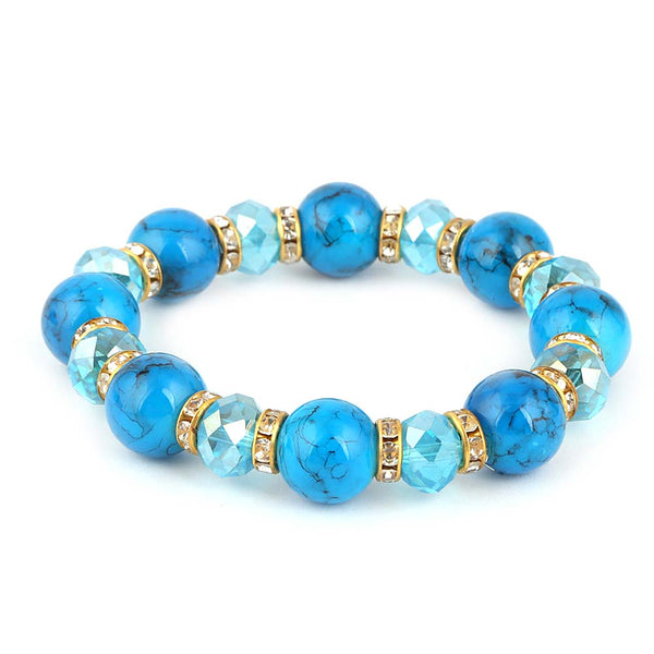 Women's Stone Bracelet - Blue - test-store-for-chase-value