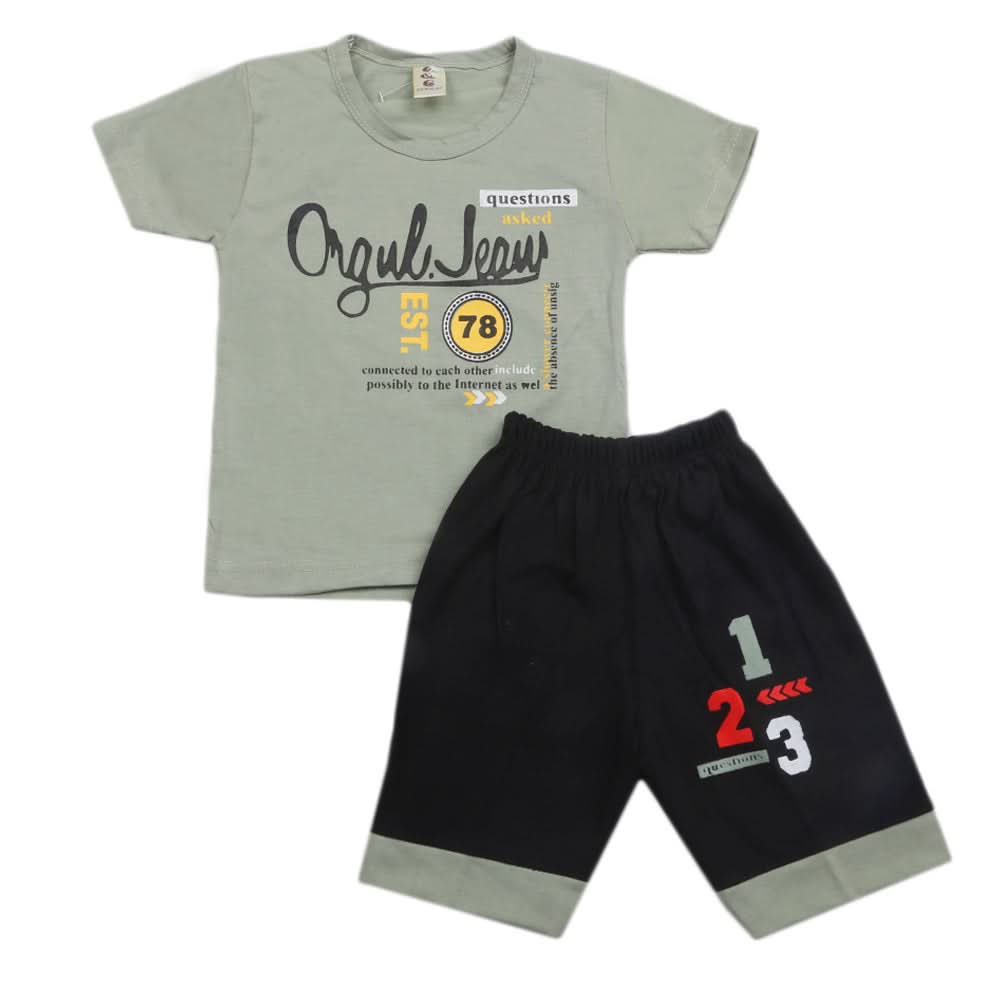 Boys Short Suit - Green, Kids, Boys Sets And Suits, Chase Value, Chase Value