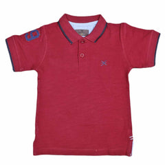 Boys Eminent Half Sleeves T-Shirt - Maroon, Kids, Boys T-Shirts, Chase Value, Chase Value