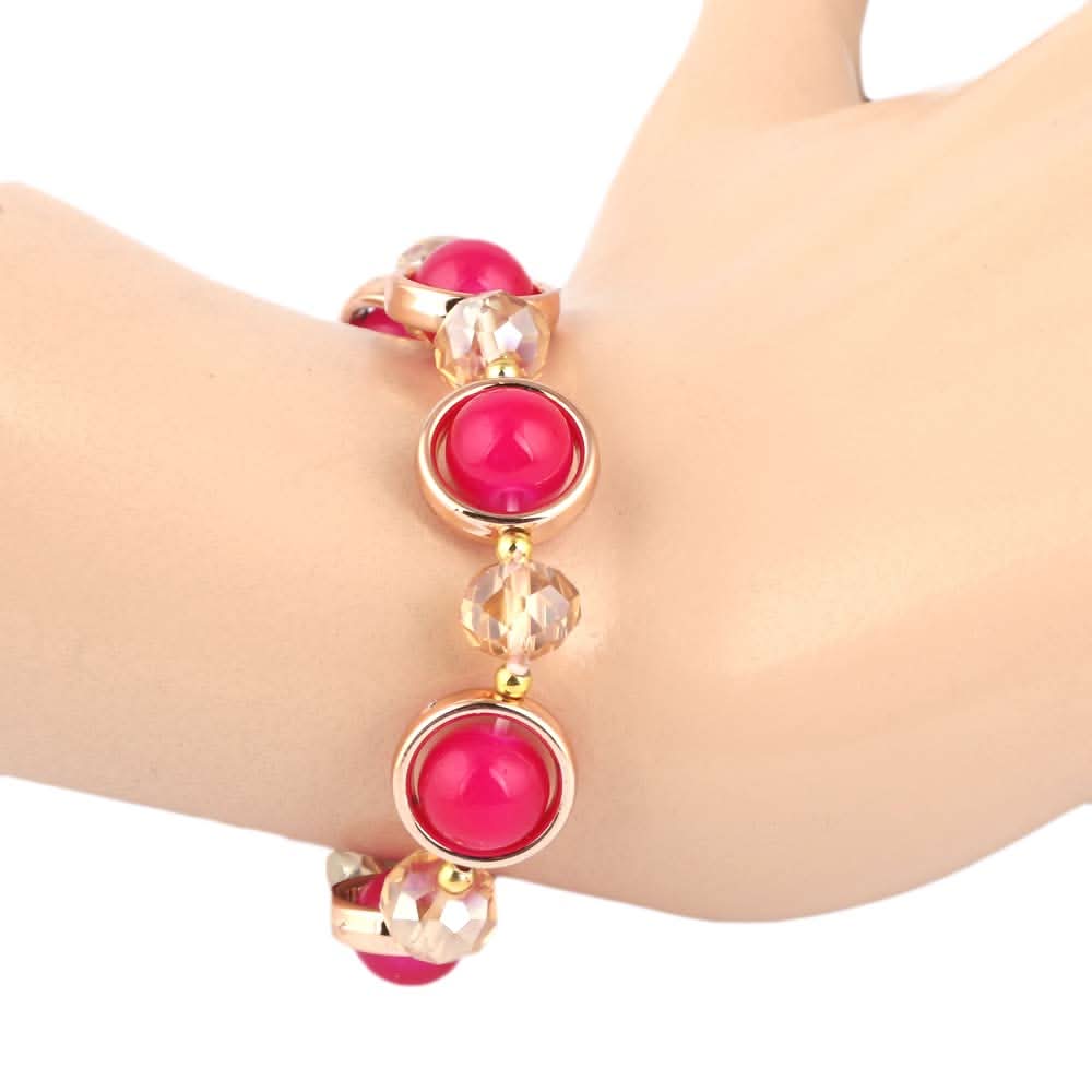 Women's Stone Bracelet - Pink - test-store-for-chase-value