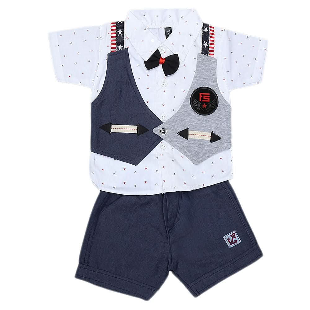 Newborn Boys Suits 2Pcs 42008 - Navy Blue, Kids, NB Boys Sets And Suits, Chase Value, Chase Value