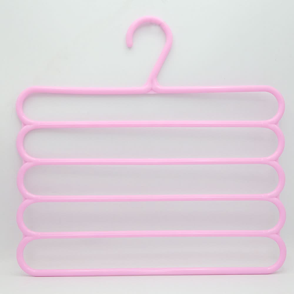 5 Layer Anti Slip Hangers 2 Piece Set - Pink, Home & Lifestyle, Accessories, Chase Value, Chase Value