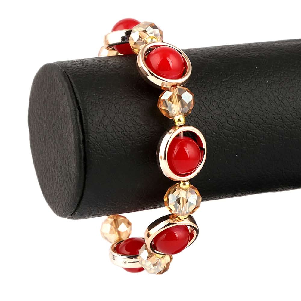 Women's Stone Bracelet - Red - test-store-for-chase-value
