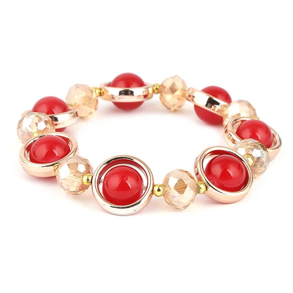 Women's Stone Bracelet - Red - test-store-for-chase-value
