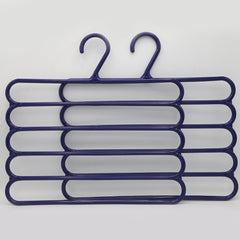 5 Layer Anti Slip Hangers 2 Piece Set - Blue, Home & Lifestyle, Accessories, Chase Value, Chase Value