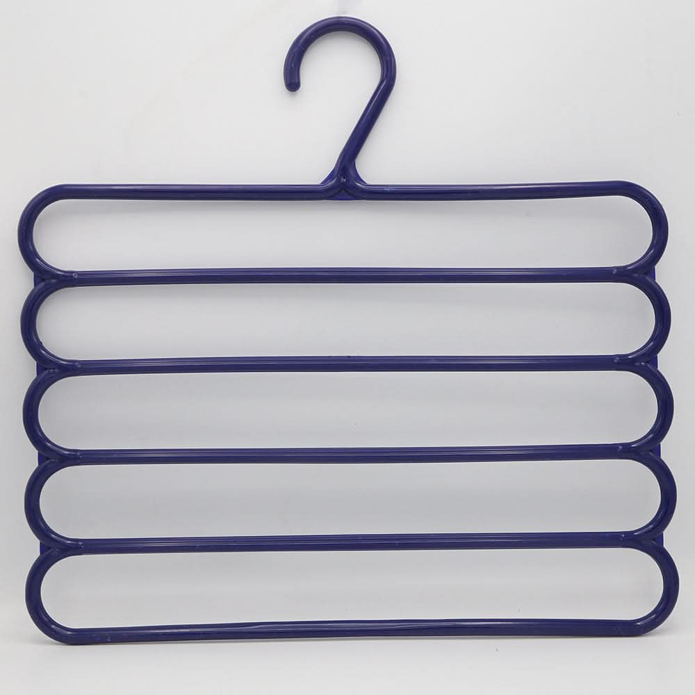 5 Layer Anti Slip Hangers 2 Piece Set - Blue, Home & Lifestyle, Accessories, Chase Value, Chase Value