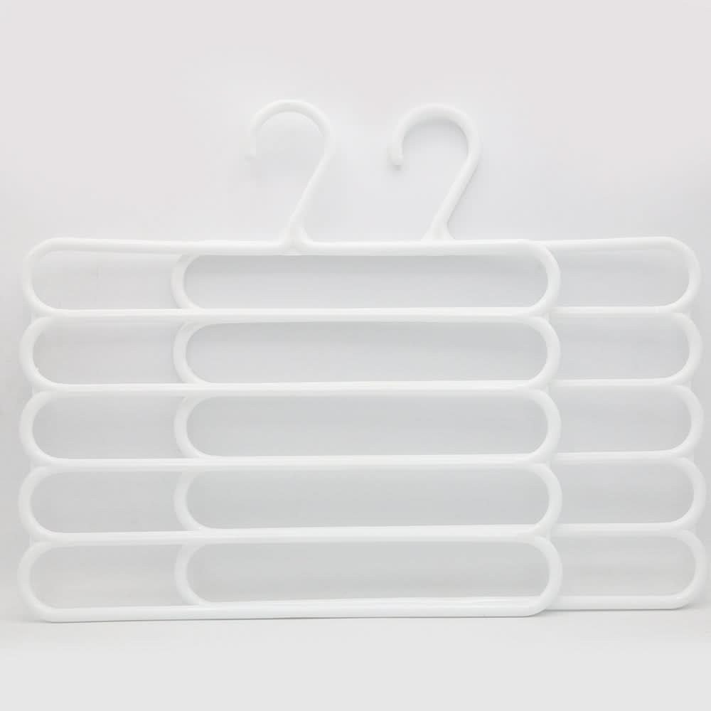 5 Layer Anti Slip Hangers 2 Piece Set - White, Home & Lifestyle, Accessories, Chase Value, Chase Value