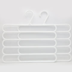 5 Layer Anti Slip Hangers 2 Piece Set - White, Home & Lifestyle, Accessories, Chase Value, Chase Value