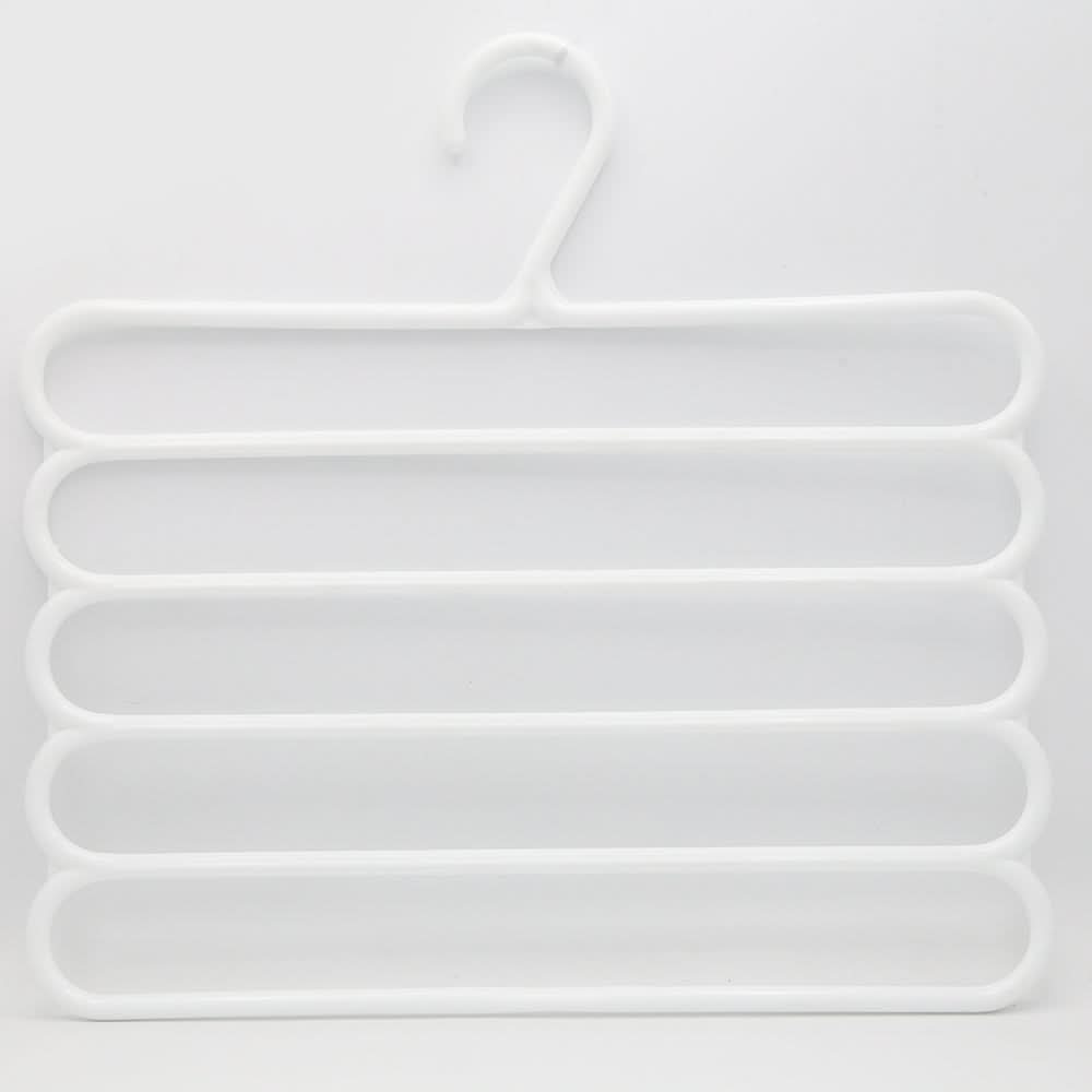 5 Layer Anti Slip Hangers 2 Piece Set - White, Home & Lifestyle, Accessories, Chase Value, Chase Value