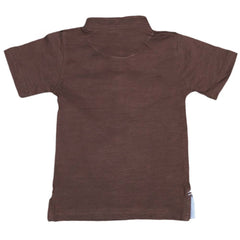 Boys Eminent Sherwani Collar T-Shirt - Dark Brown, Kids, Boys T-Shirts, Chase Value, Chase Value