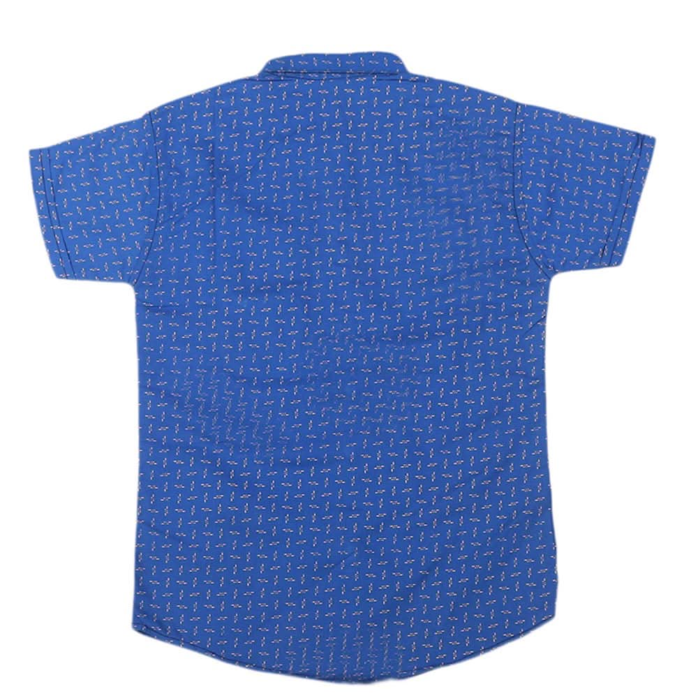 Boys Half Sleeves Casual Shirt - Royal Blue, Kids, Boys Shirts, Chase Value, Chase Value