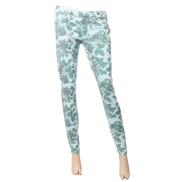Women's Cotton Pant - Light Blue, Women Pants & Tights, Chase Value, Chase Value