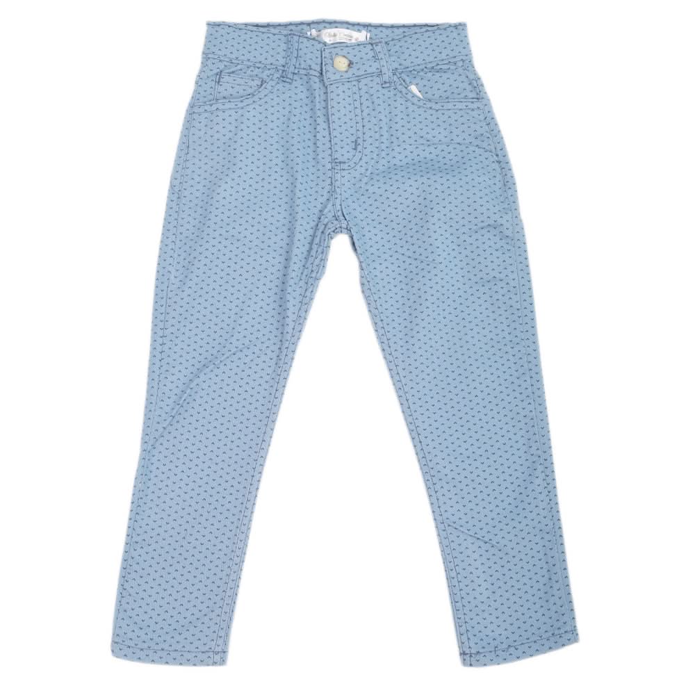 Girls Cotton Printed Pant - Blue, Kids, Girls Pants And Capri, Chase Value, Chase Value