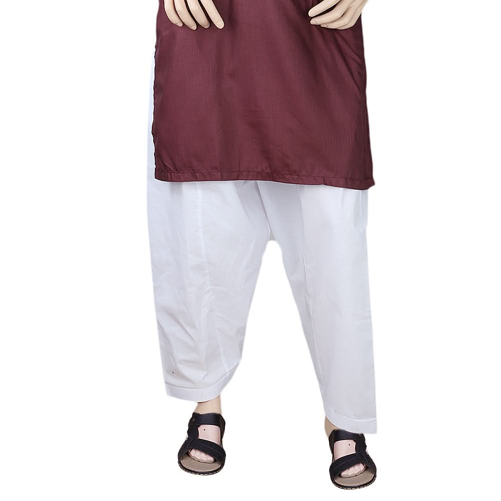 Men's Cotton Shalwar - White, Men, Shalwars, Chase Value, Chase Value