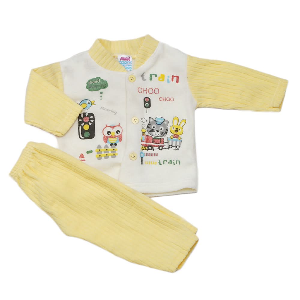 Newborn Boys Polar Full Sleeves Suit - Fawn, Kids, New Born Boys Sets And Suits, Chase Value, Chase Value