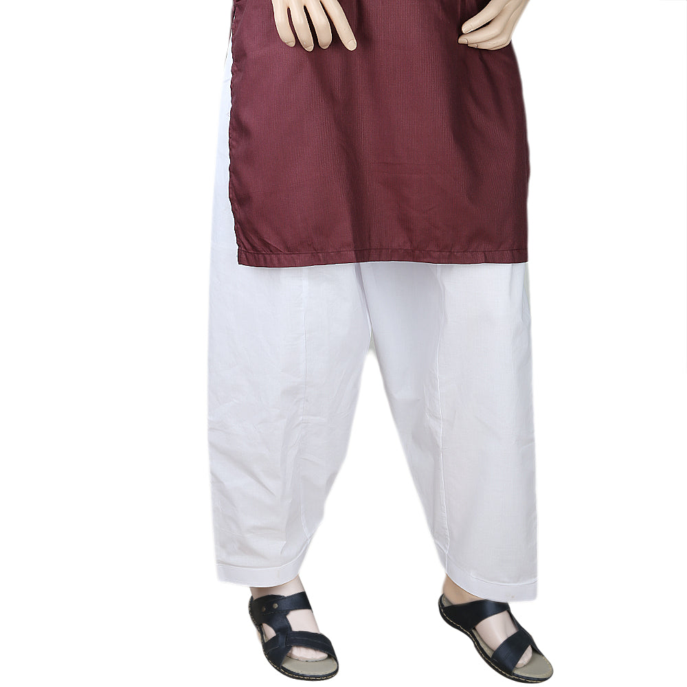 Men's Cotton Silk Shalwar - Off White, Men, Shalwars, Chase Value, Chase Value