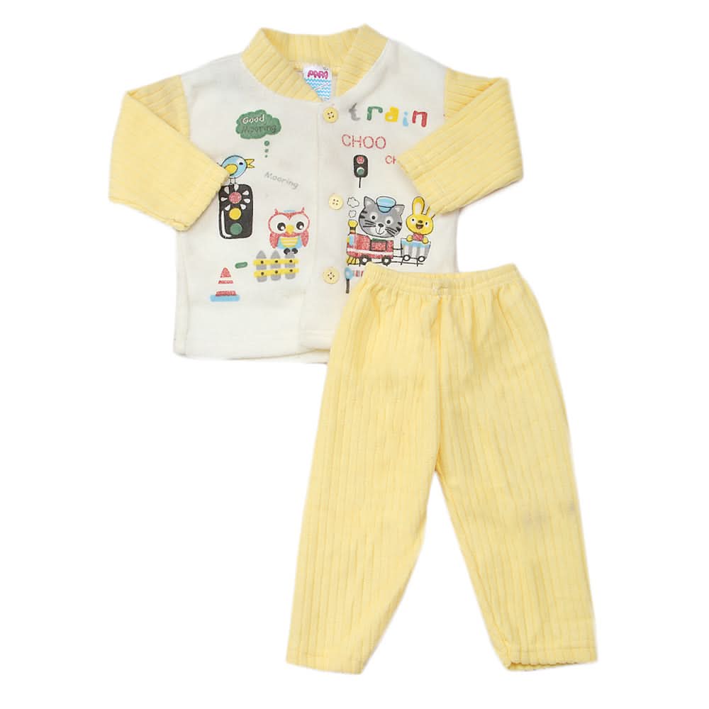 Newborn Boys Polar Full Sleeves Suit - Fawn, Kids, New Born Boys Sets And Suits, Chase Value, Chase Value