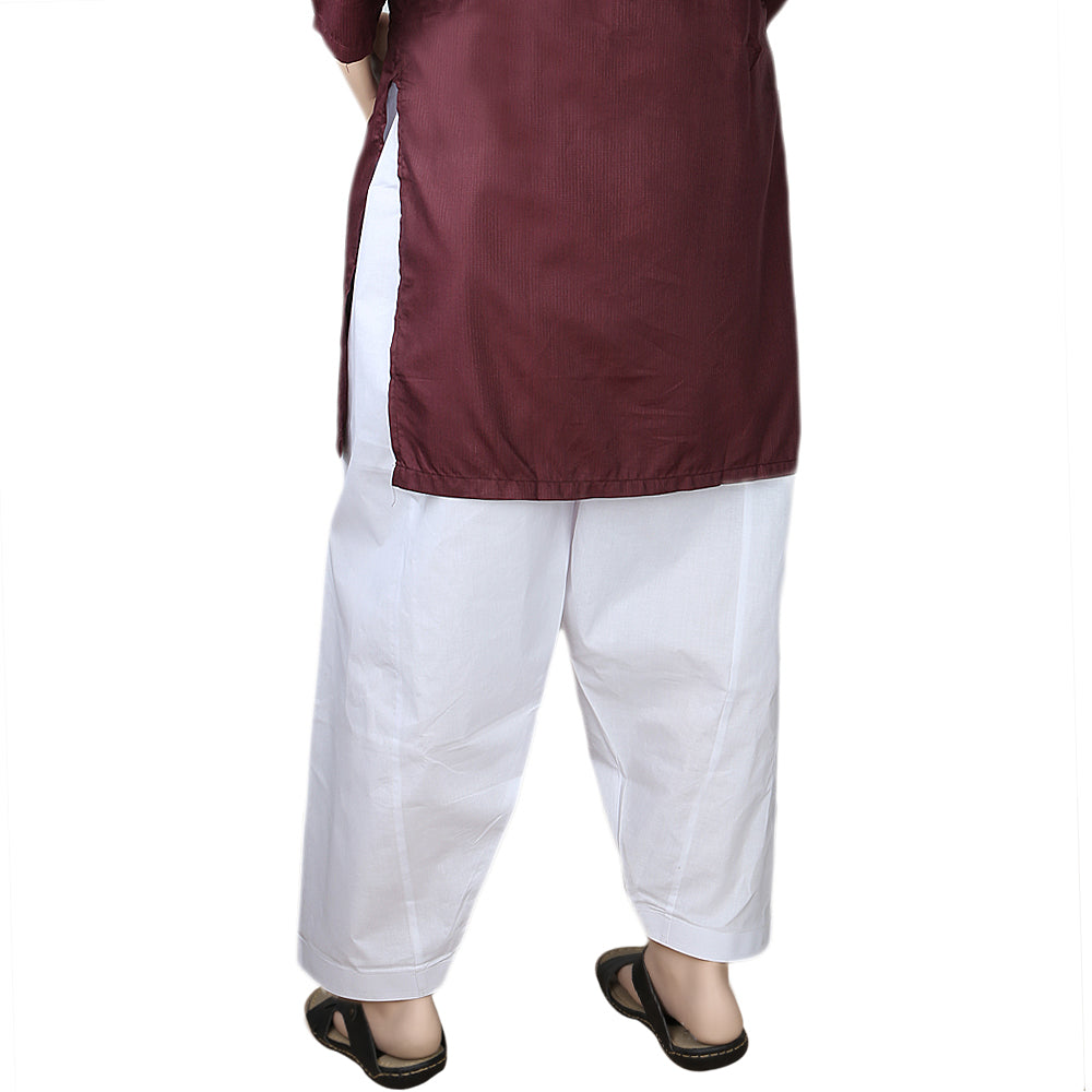 Men's Cotton Silk Shalwar - Off White, Men, Shalwars, Chase Value, Chase Value