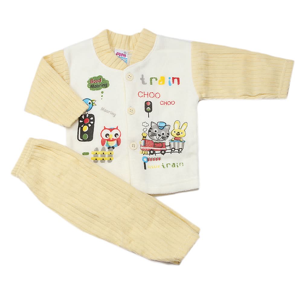 Newborn Boys Polar Full Sleeves Suit - Fawn, Kids, New Born Boys Sets And Suits, Chase Value, Chase Value