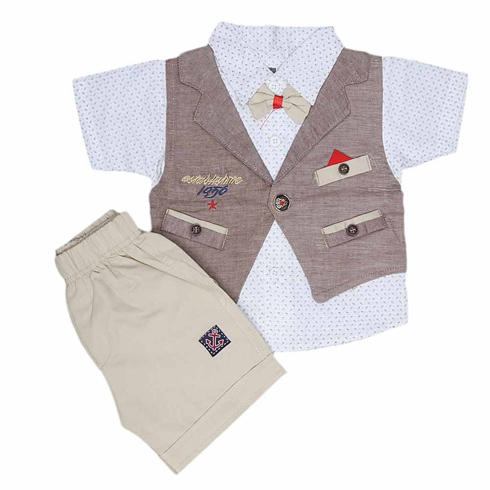 New Born Boys Suits - Brown, Kids, NB Boys Sets And Suits, Chase Value, Chase Value